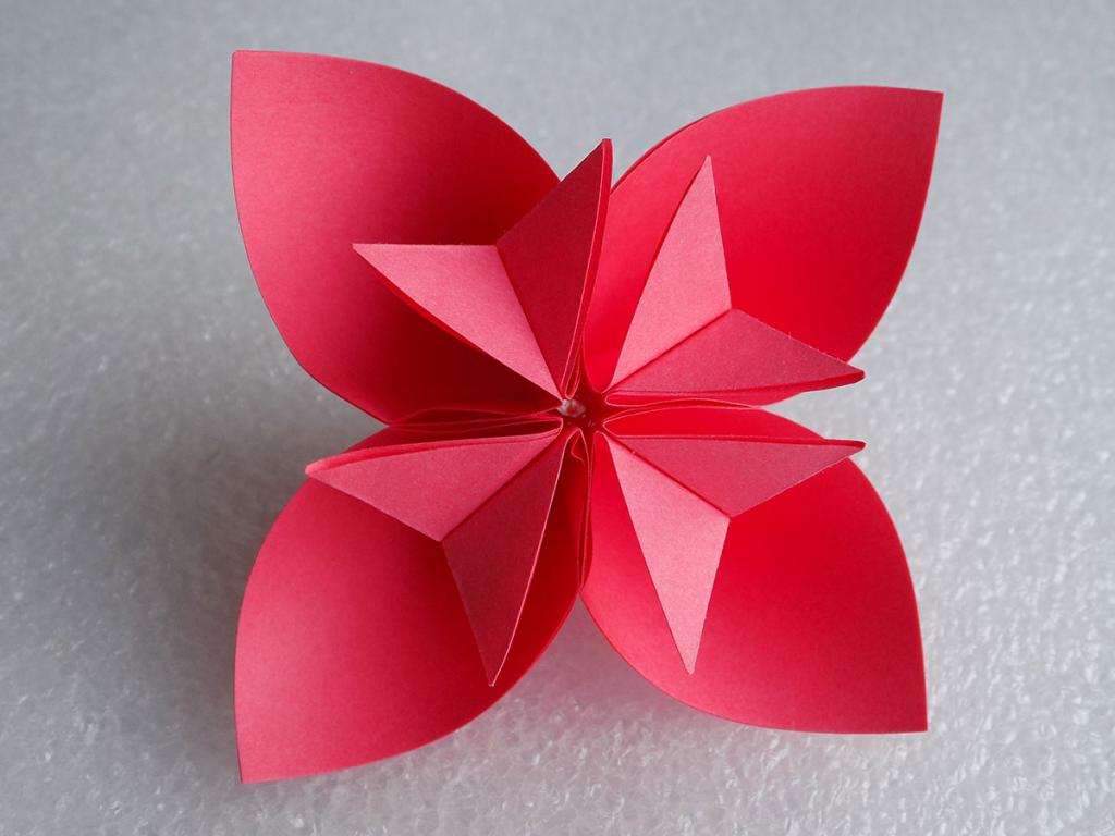цветок оригами своими руками