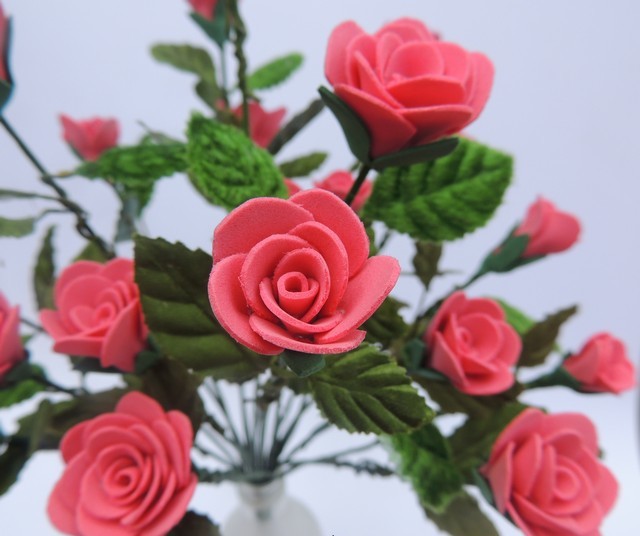 Букет роз из фоамирана