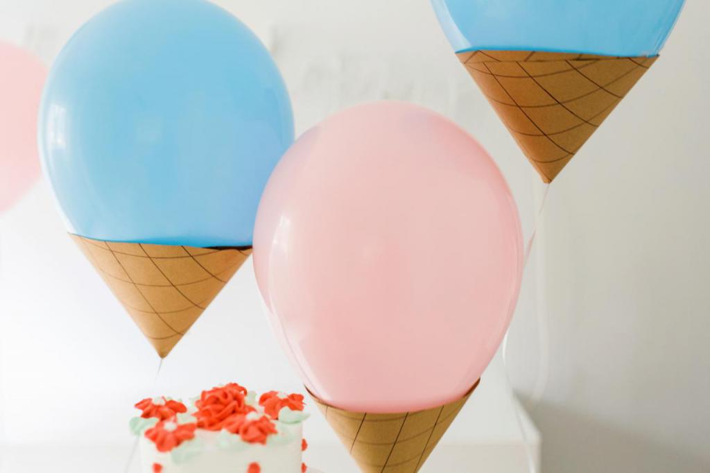Воздушный шар мороженое
