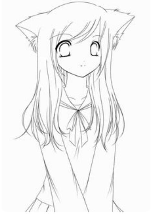 Как нарисовать девочку аниме с ушками: этапы и советы - Handskill.ru