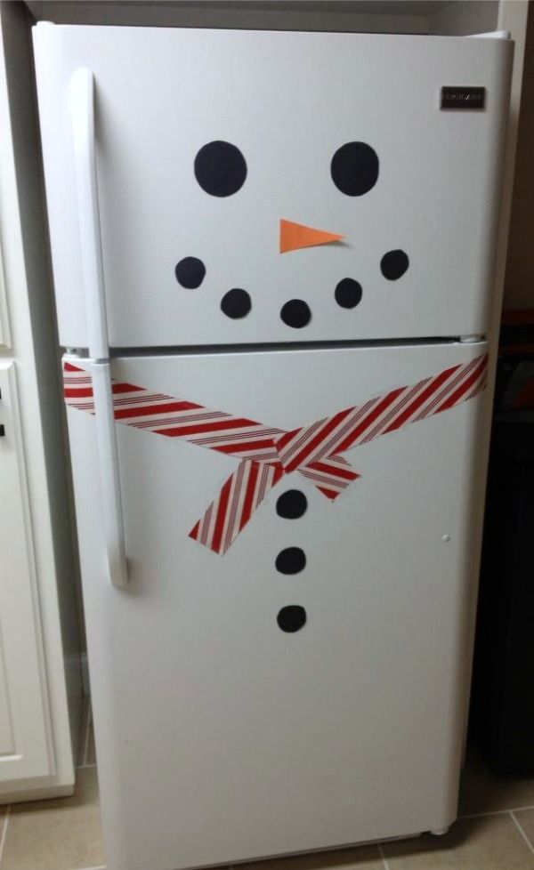 холодильник-снеговик