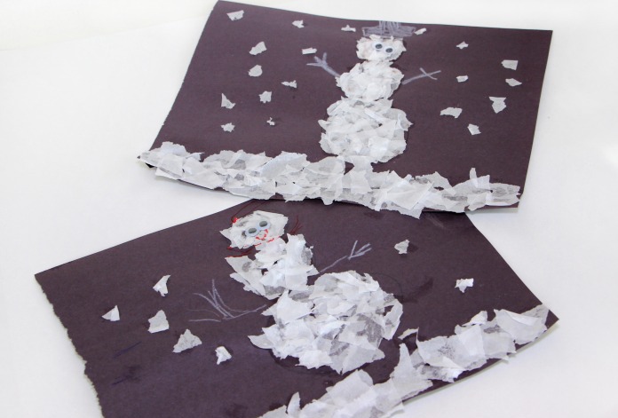 бумаги снеговика
