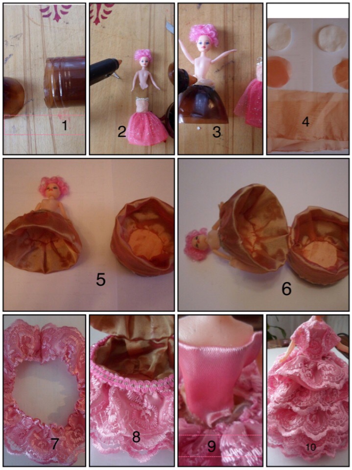 Процесс изготовления шкатулки-куклы