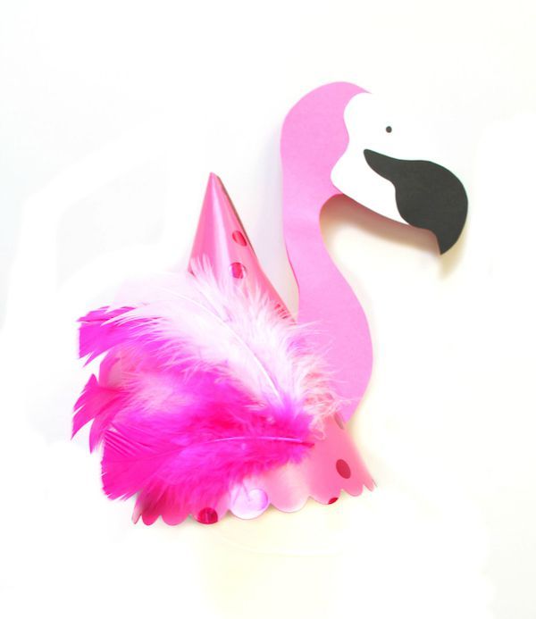 праздничная шляпа с фламинго