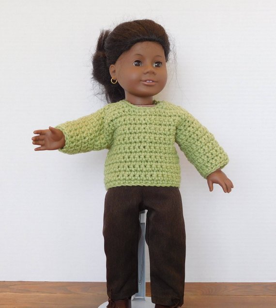 свитер для куклы крючком