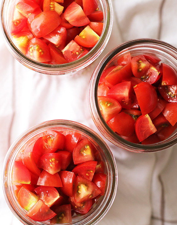 простой рецепт консервирования помидор