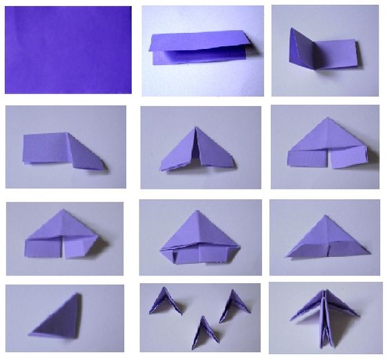 как сделать треугольный модуль оригами