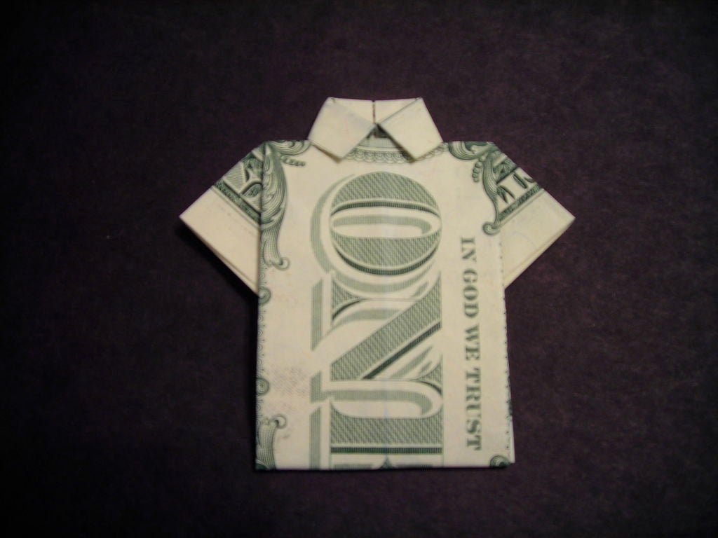 рубашка из денег