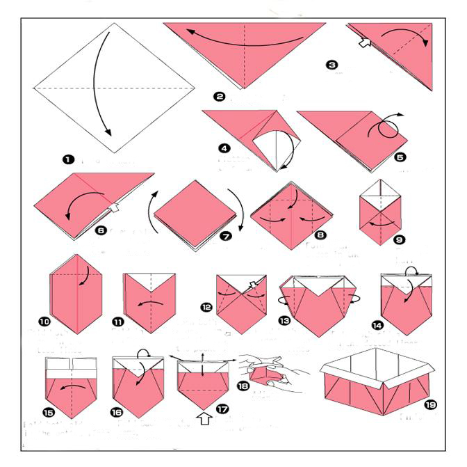 коробочка оригами