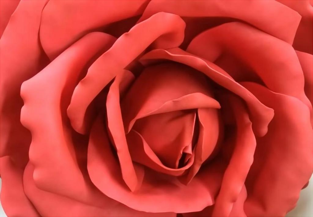 Большая роза из фоамирана
