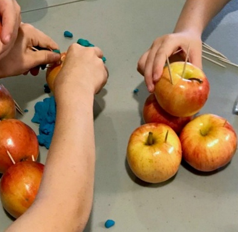 Поделки из яблок своими руками для выставки в детских сад и школу