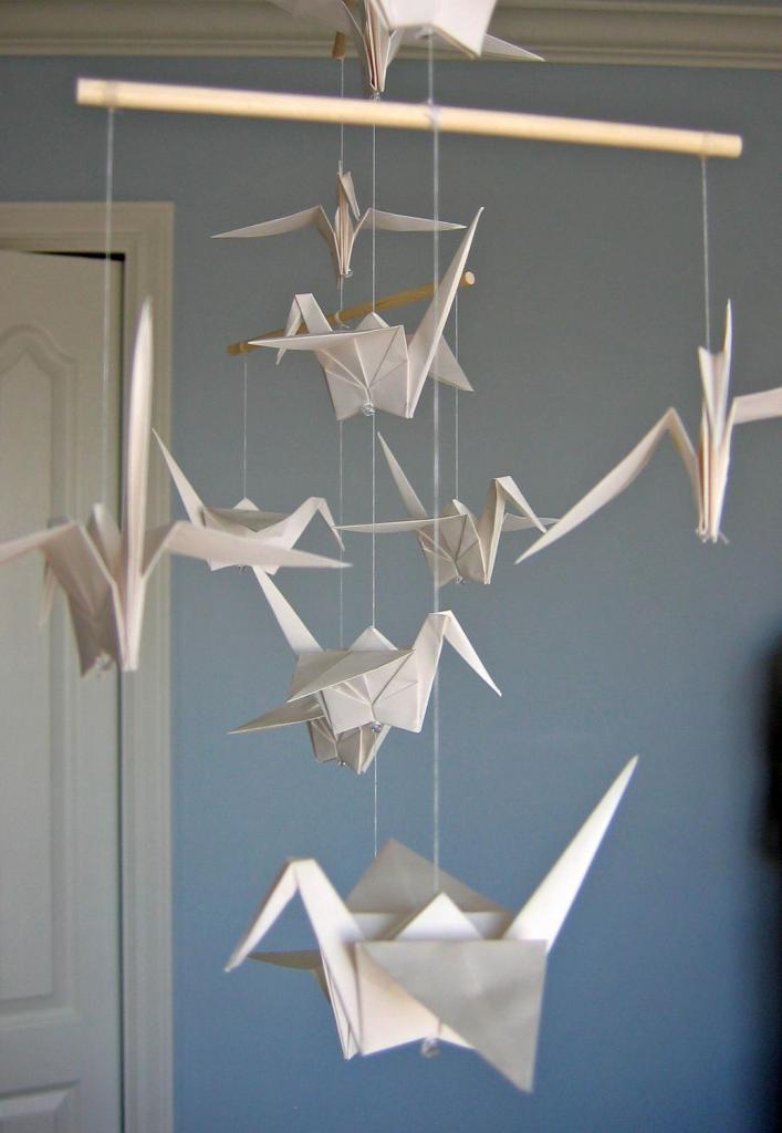 Где использовать оригами Журавлик