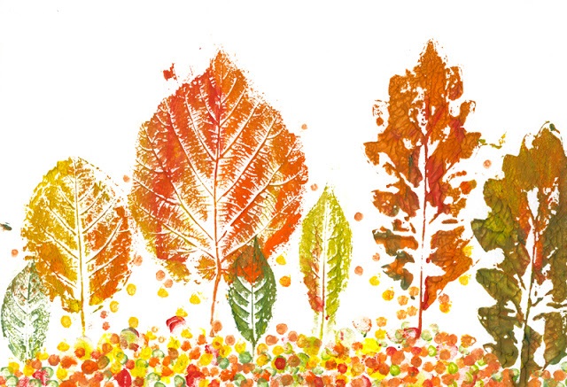рисунки осень простые
