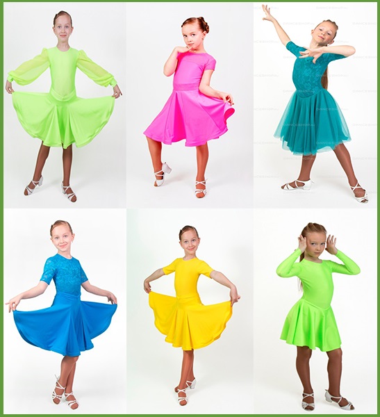 Примеры детских платьев для танцев